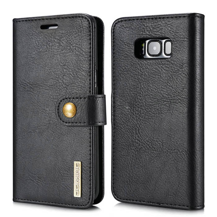 Detachable Ming Wallet Black Samsung S8 Plus - Bling Cases.com