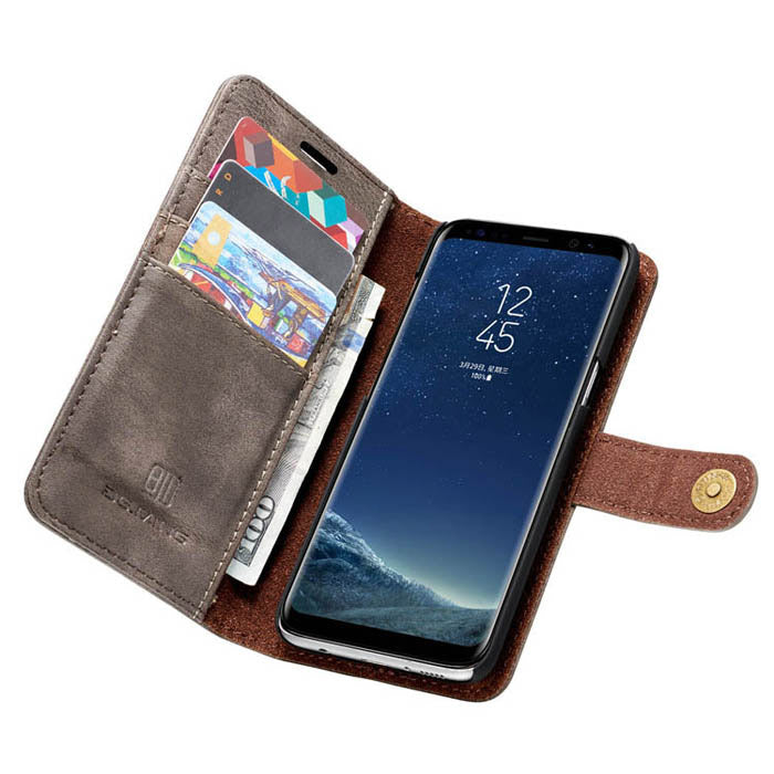 Detachable Ming Wallet Grey Samsung S8 - Bling Cases.com
