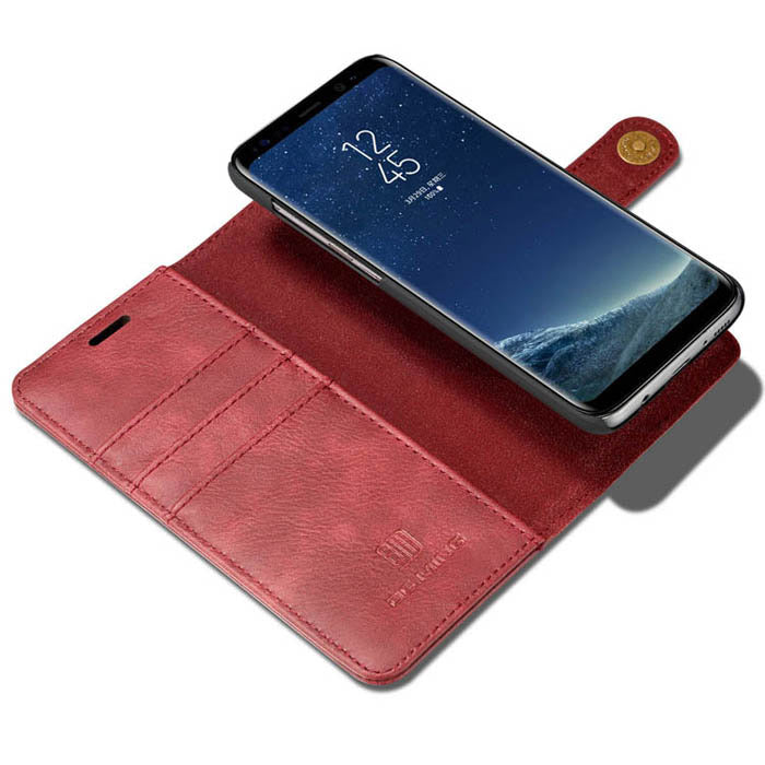 Detachable Ming Wallet Burgundy Samsung S8 Plus - Bling Cases.com