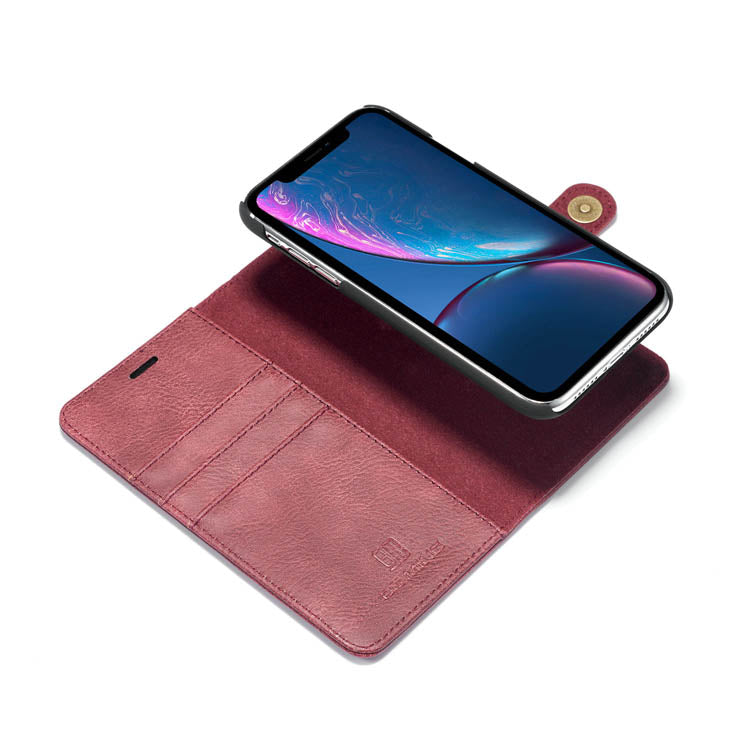 Detachable Ming Burgundy Wallet Iphone XR - Bling Cases.com