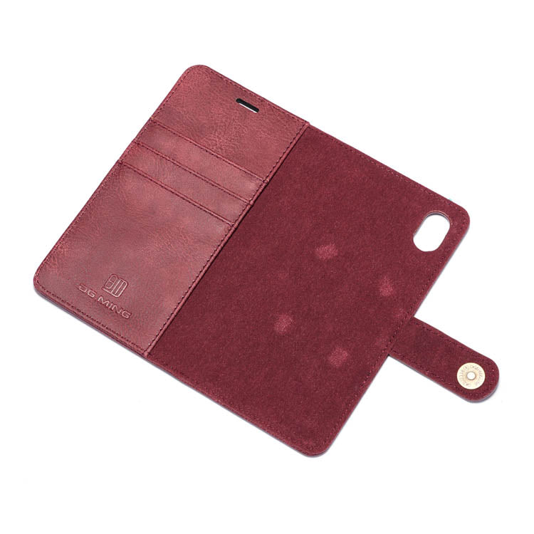 Detachable Ming Burgundy Wallet Iphone XR - Bling Cases.com