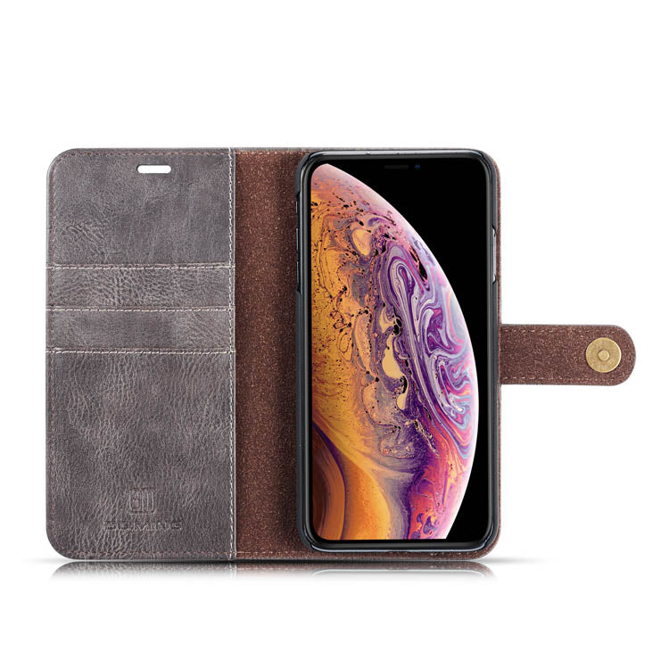 Detachable Ming Grey Wallet Iphone 10/X/XS - Bling Cases.com