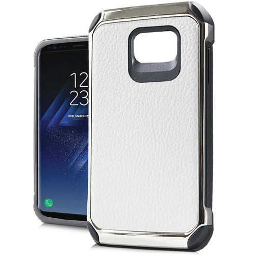 Chrome White Case Samsung S8 - Bling Cases.com