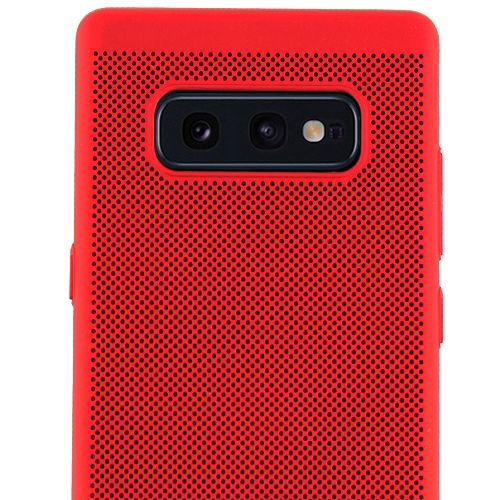 Super Slim Rubberized Red Case Samsung S10E - Bling Cases.com