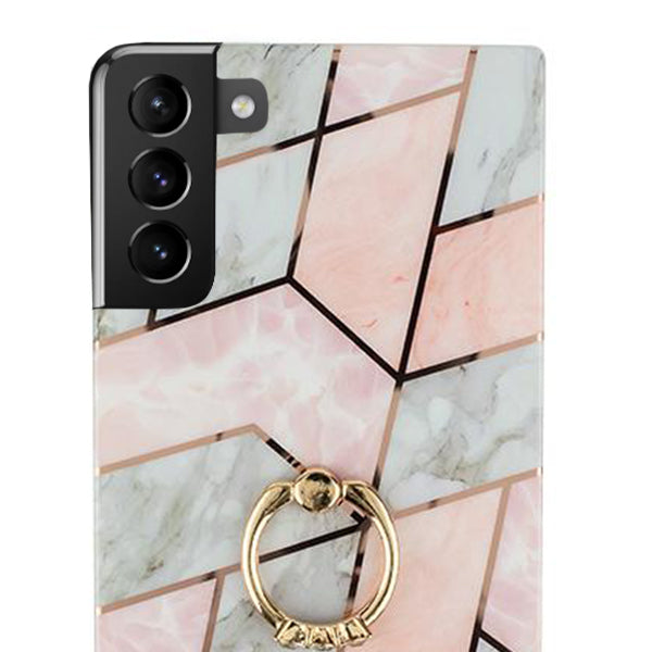 Marble Pink White Samsung S21 Plus