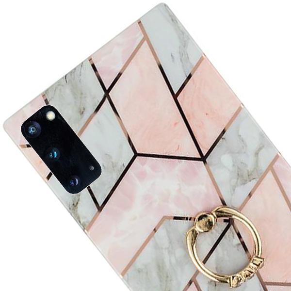 Marble Pink White Samsung S20