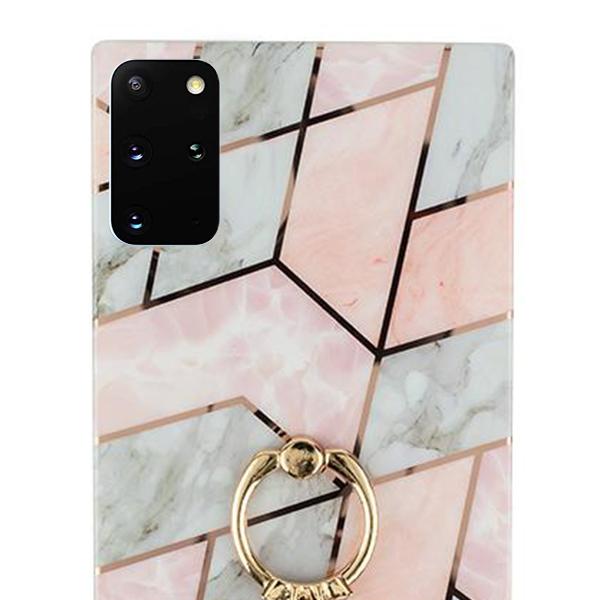 Marble Pink White Samsung S20 Plus
