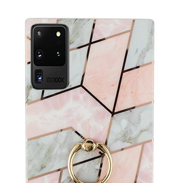 Marble Pink White Samsung S20 Ultra