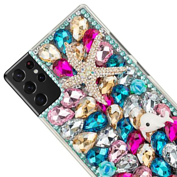 Handmade Seashells Bling Case Samsung S21 Ultra