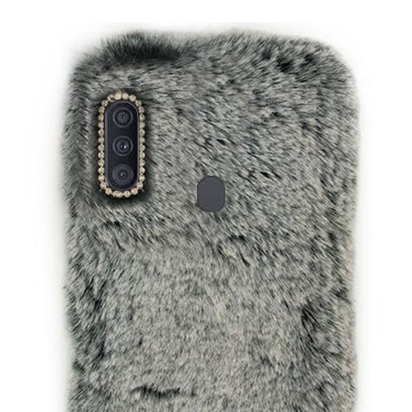 Fur Case Grey Samsung A11