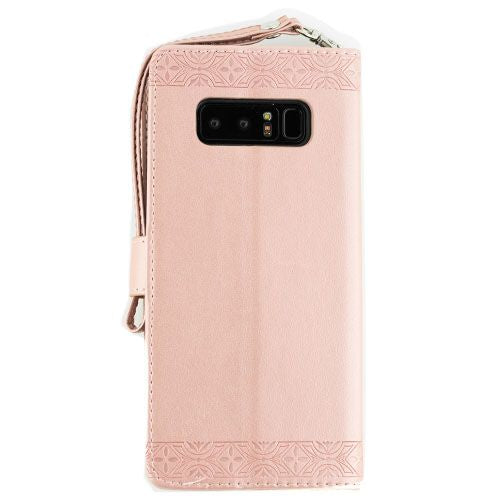 Starburst Rose Gold Wallet Purple Note 8 - Bling Cases.com