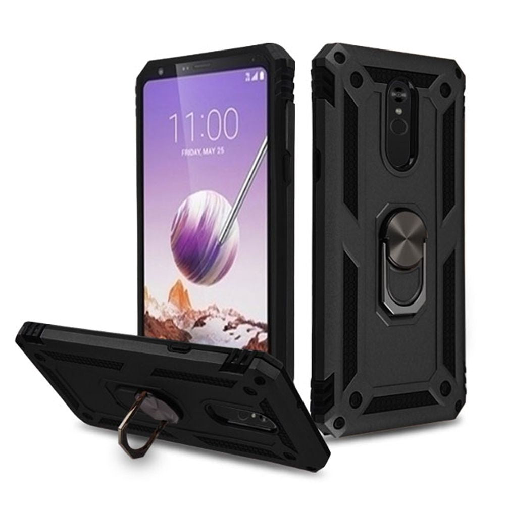 Hybrid Ring Black Lg Stylo 5 - Bling Cases.com