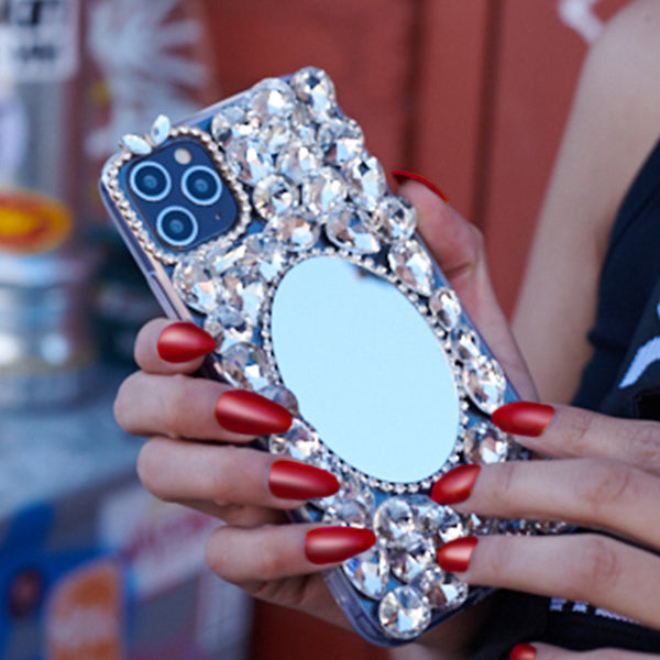 Handmade Mirror Silver Case Samsung A50