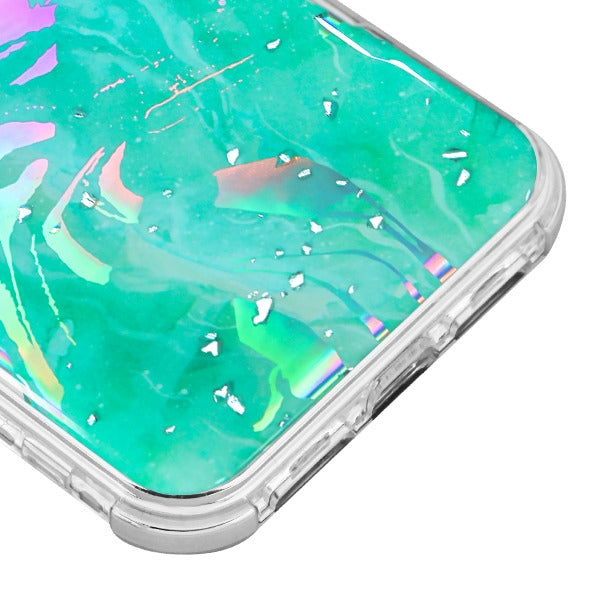 Hybrid Marble Teal Green Case Iphone 11 - Bling Cases.com