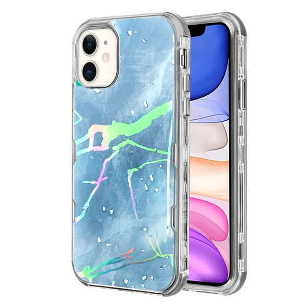 Hybrid Marble Blue Case Iphone 11 - Bling Cases.com