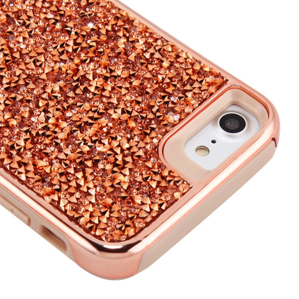 Hybrid Bling Case Rose Gold Iphone 6/7/8 - Bling Cases.com