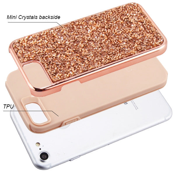 Hybrid Bling Case Rose Gold Iphone 6/7/8 - Bling Cases.com