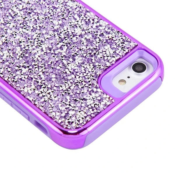 Hybrid Bling Case Purple Iphone SE 2020 - Bling Cases.com