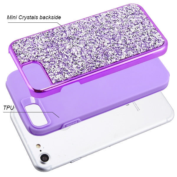 Hybrid Bling Case Purple Iphone 6/7/8 - Bling Cases.com
