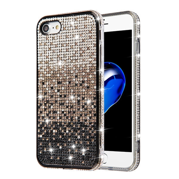 Waterfall Bling Black Case Iphone 7/8 - Bling Cases.com