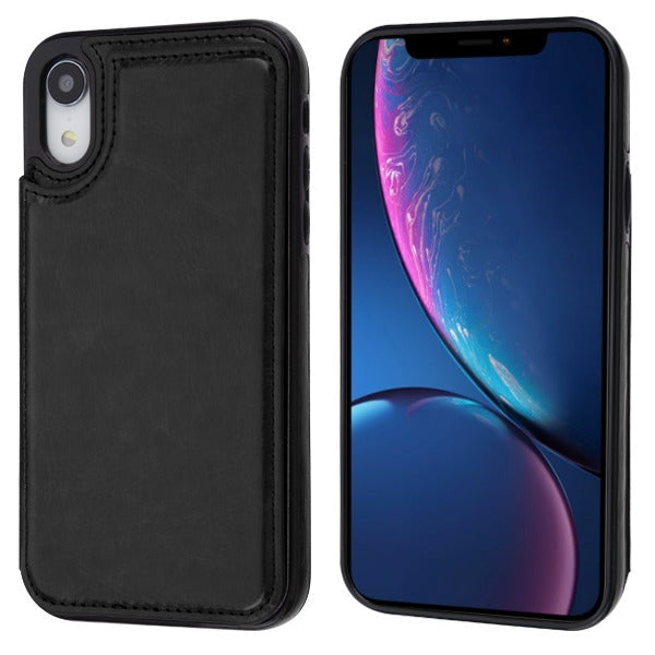 Back Book Card Case Black Iphone XR - Bling Cases.com