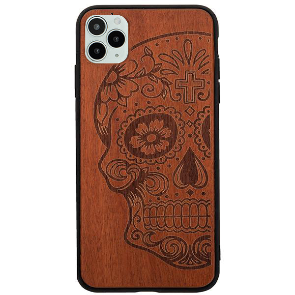 Skull Real Wood Iphone 12 Pro Max