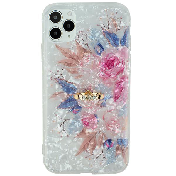 Flowers Pink Blue Ring Skin Iphone 11 Pro