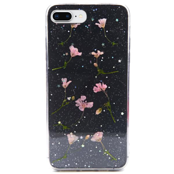 Real Flowers Pink Leaves Case Iphone 7/8 Plus