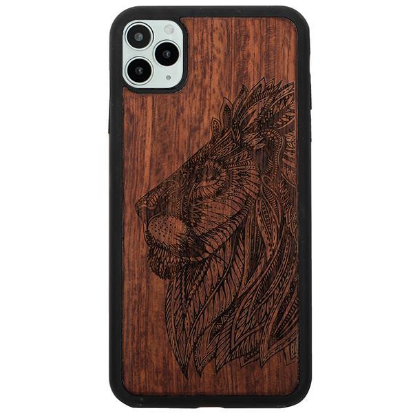Real Wood Lion Iphone 12 Pro Max