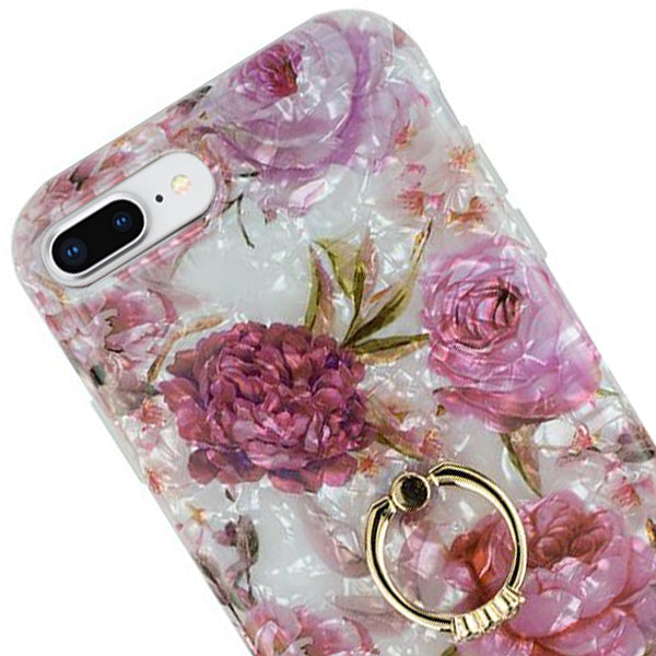 Flowers Pink Swirl Ring Skin Iphone 7/8 Plus