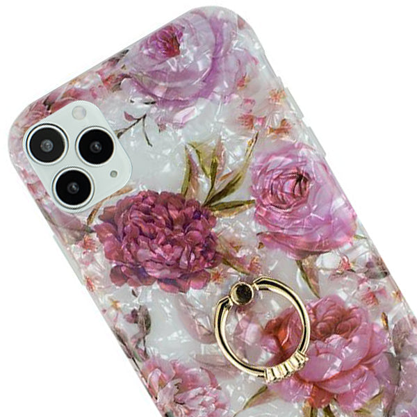 Flowers Pink Swirl Ring Skin Iphone 13 Pro