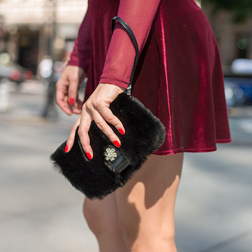 Fur Grey Wallet Iphone XS MAX