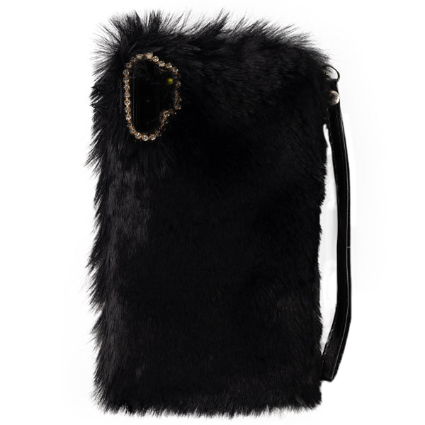 Fur Black Wallet Detachable Note 10