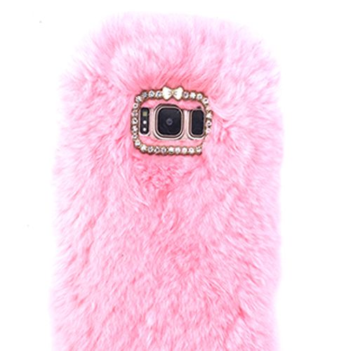 Fur Light Pink Case Samsung S8 Plus - Bling Cases.com