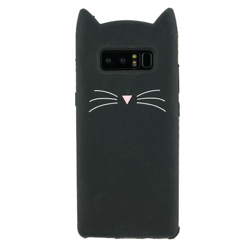 Silicone Cat Black Samsung Note 8 - Bling Cases.com