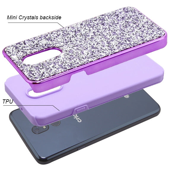 Hybrid Bling Purple Stylo 5 - Bling Cases.com