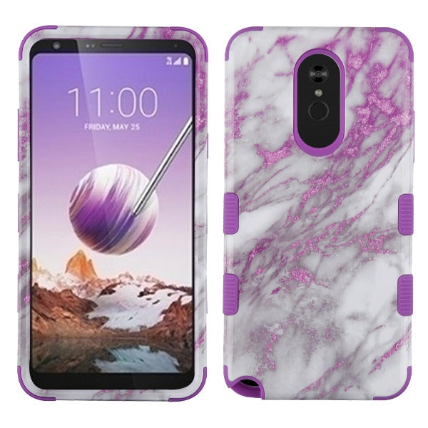 Purple Marble Hybrid Stylo 5 - Bling Cases.com