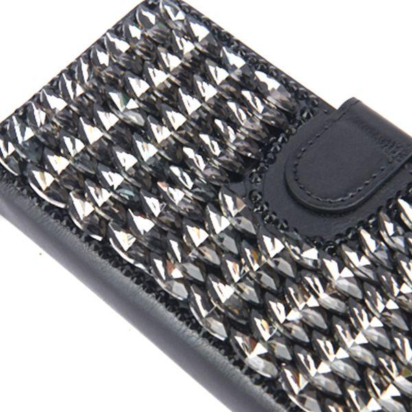 Handmade Detachable Bling Black Wallet Samsung Note 20 Ultra