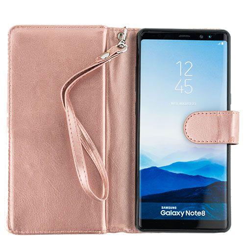 Detachable Wallet Rose Gold Note 8 - Bling Cases.com