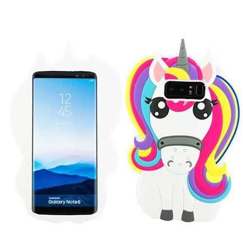 Unicorn Rainbow Silicone Note 8 - Bling Cases.com