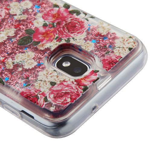 Flowers Liquid Case J3 2018 - Bling Cases.com