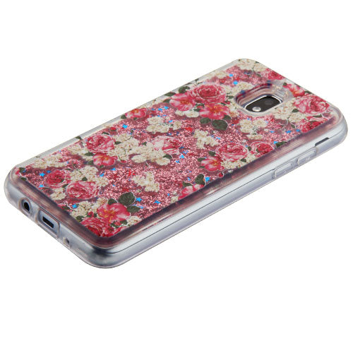 Flowers Liquid Case J3 2018 - Bling Cases.com