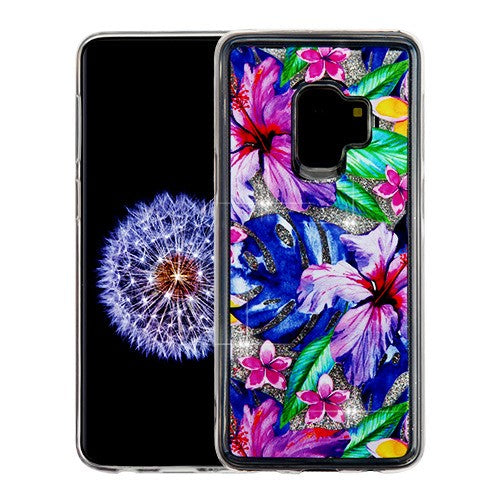 Liquid Tropical Flowers Case Samsung S9 Plus - Bling Cases.com