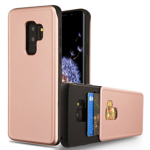 Card Case Rose Gold Samsung S9 Plus - Bling Cases.com