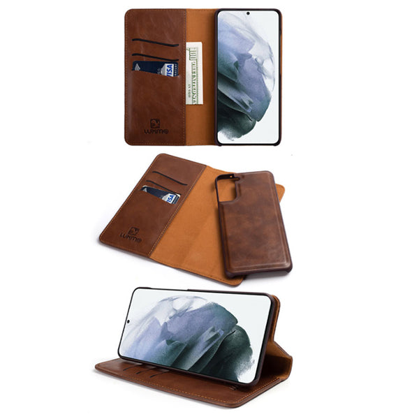 Detachable Wallet Brown Samsung S21 Plus