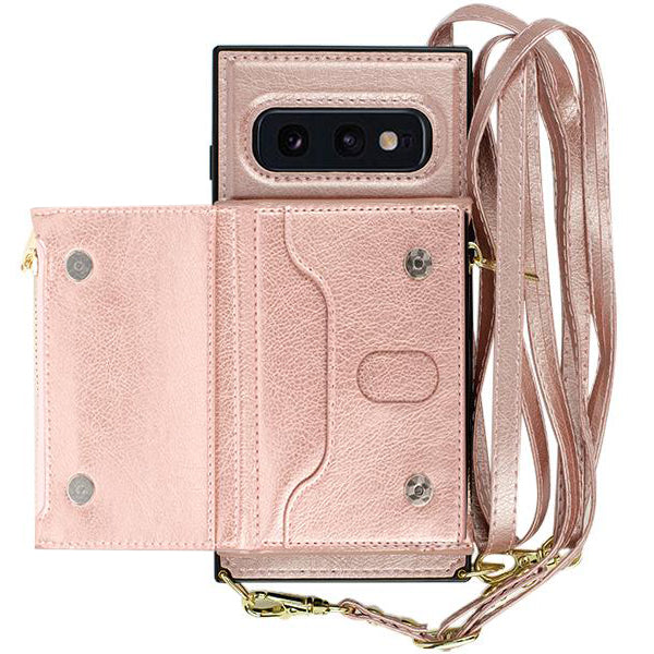 Crossbody Pouch Rose Gold Case Samsung S10E