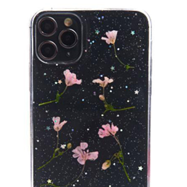 Real Flowers Pink Leaves Case Iphone 11 Pro Max