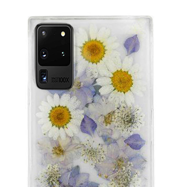 Real Flowers Purple Case Samsung S20 Ultra