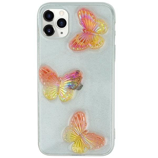 Butterflies 3D Rose Case IPhone 13 Pro