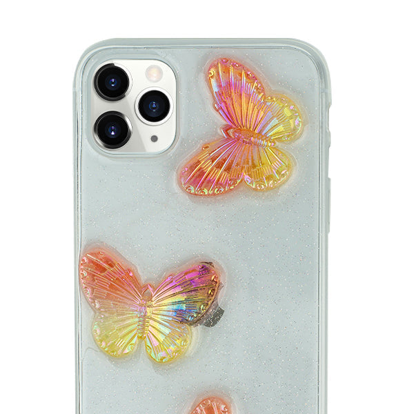 Butterflies 3D Rose Case IPhone 13 Pro